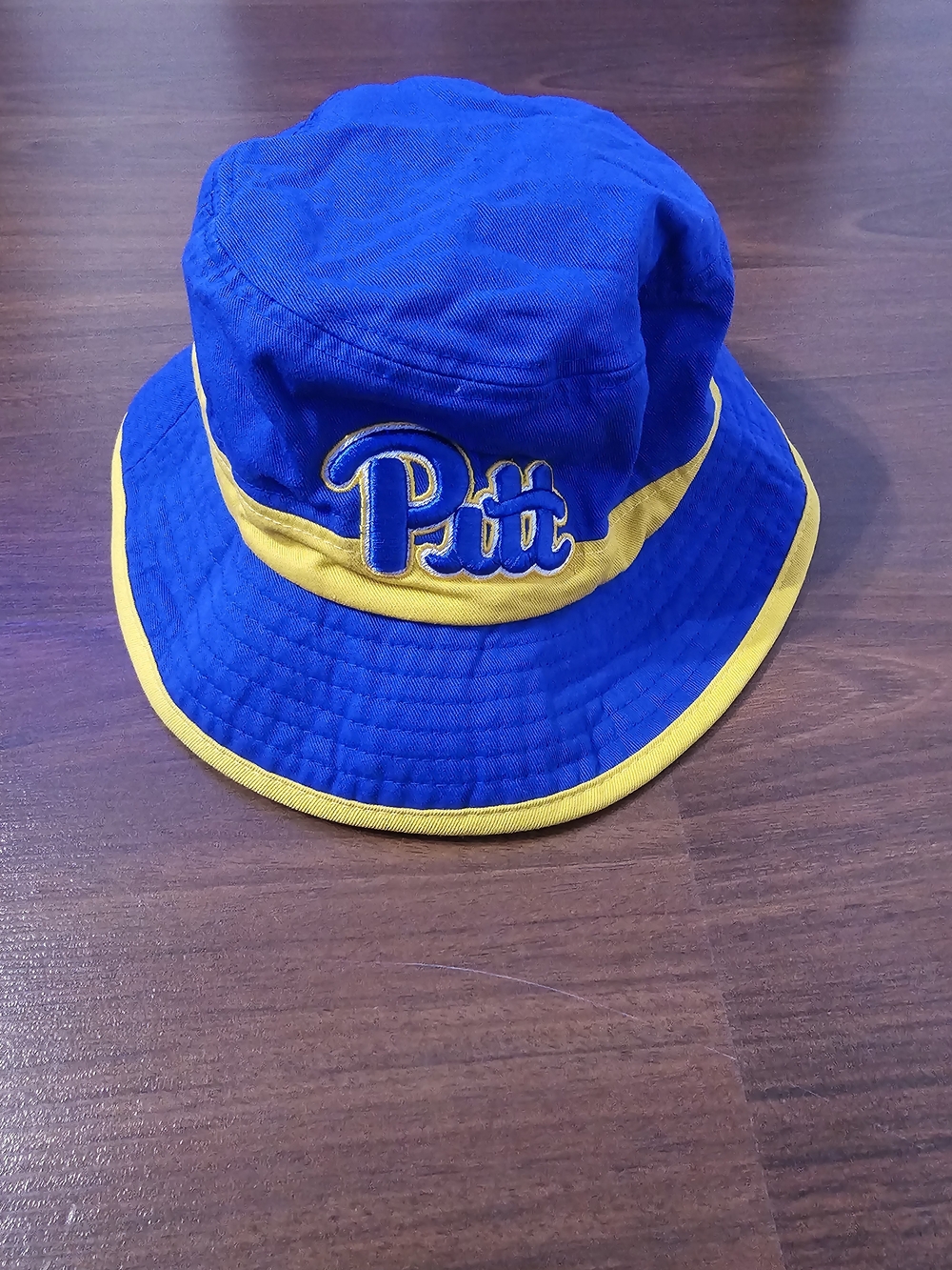 Zephyr Blue and Yellow Bucket Hat with Pitt Logo